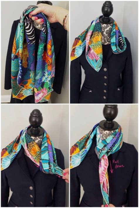 scarf tying guide hermes|Hermes scarf tying guide pdf.